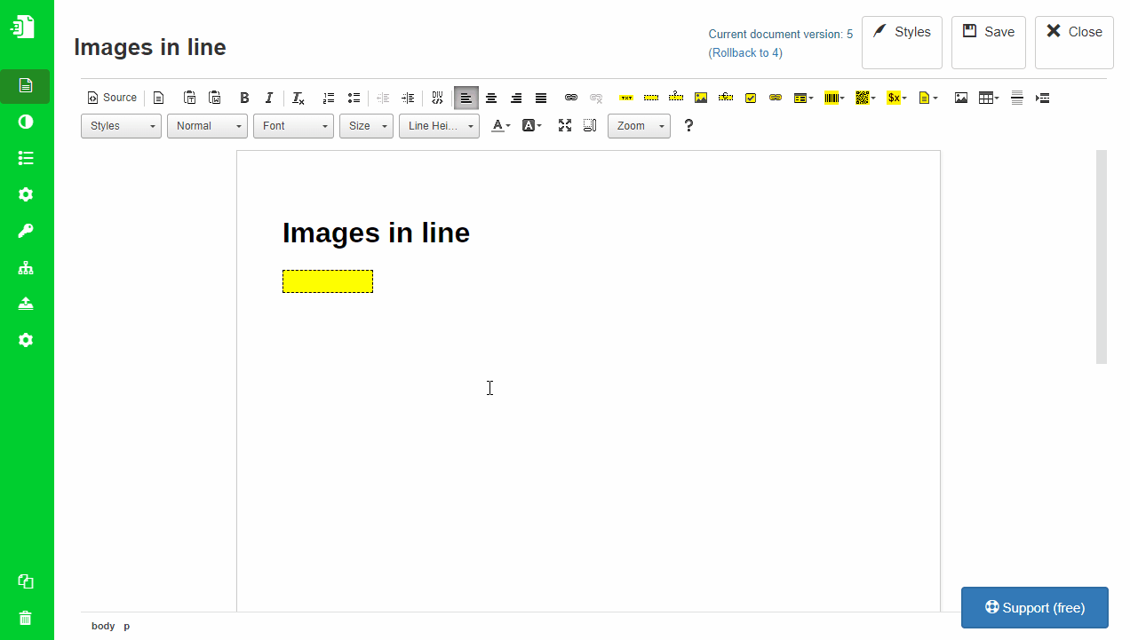 Applying Block Repetition to Table Body