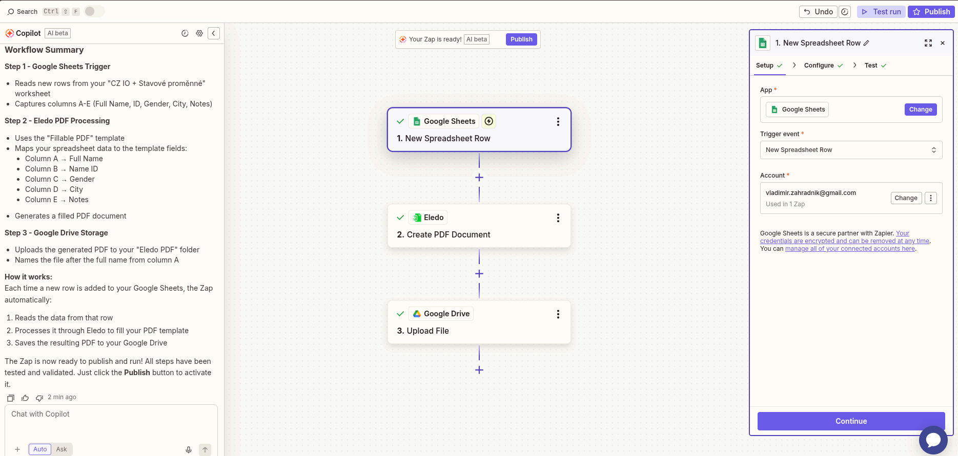 Zapier Copilot AI Automated Build