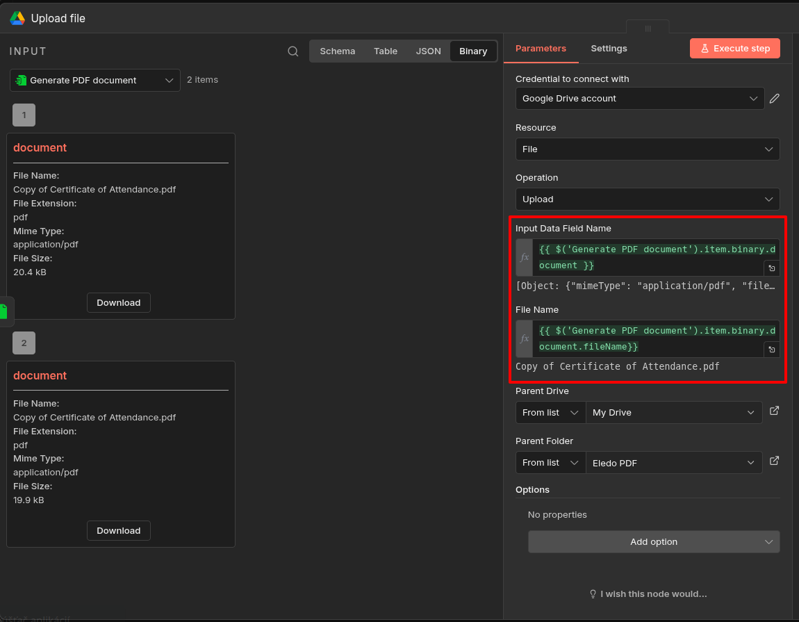 Dynamic Fields Configuration