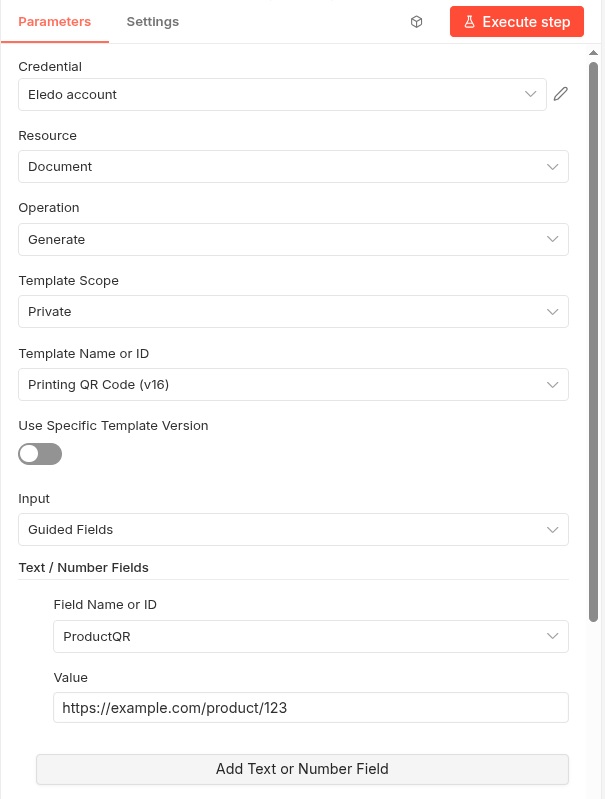 Mapping QR code value