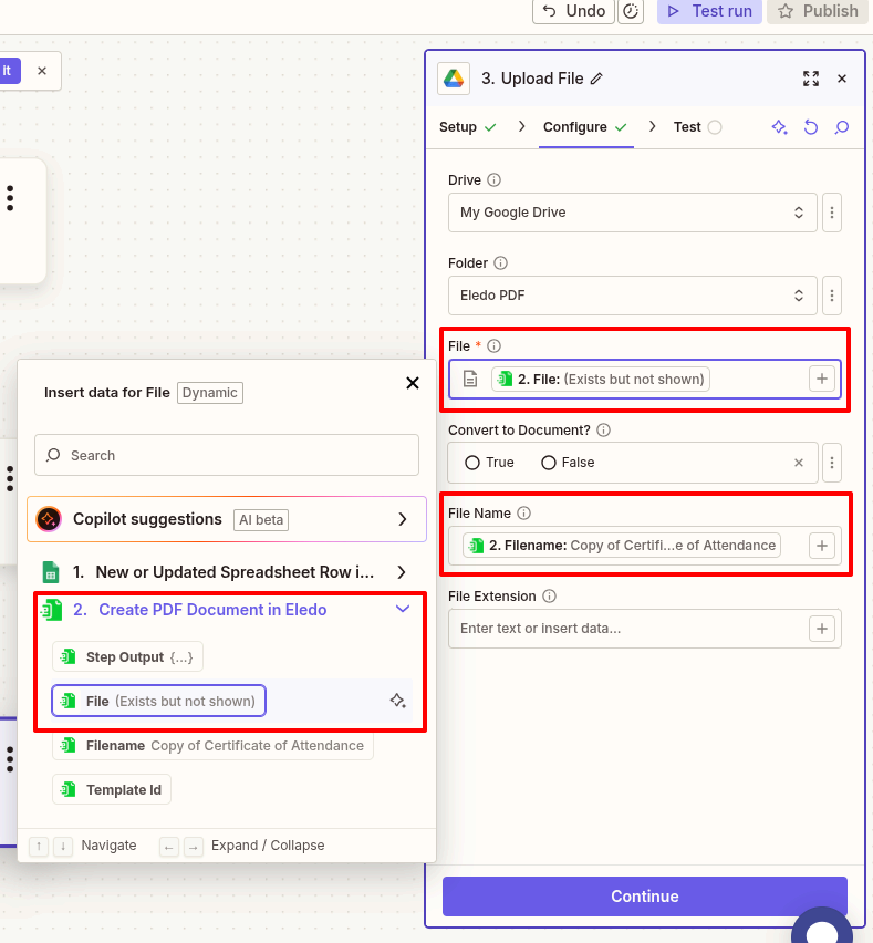 Dynamic Fields Configuration