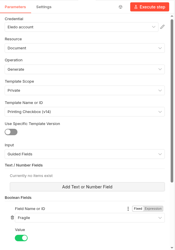 Mapping checkbox value