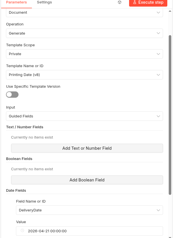 Mapping date value