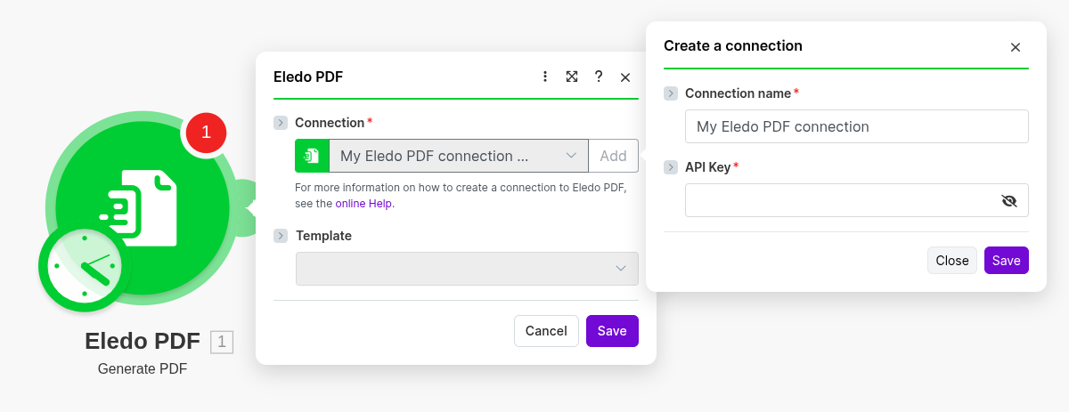 Eledo Auth using API Key.