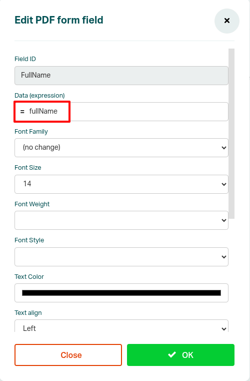 Fillable PDF Map Fields
