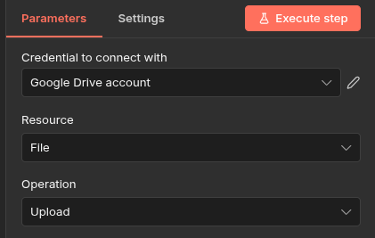 Google Drive Upload File